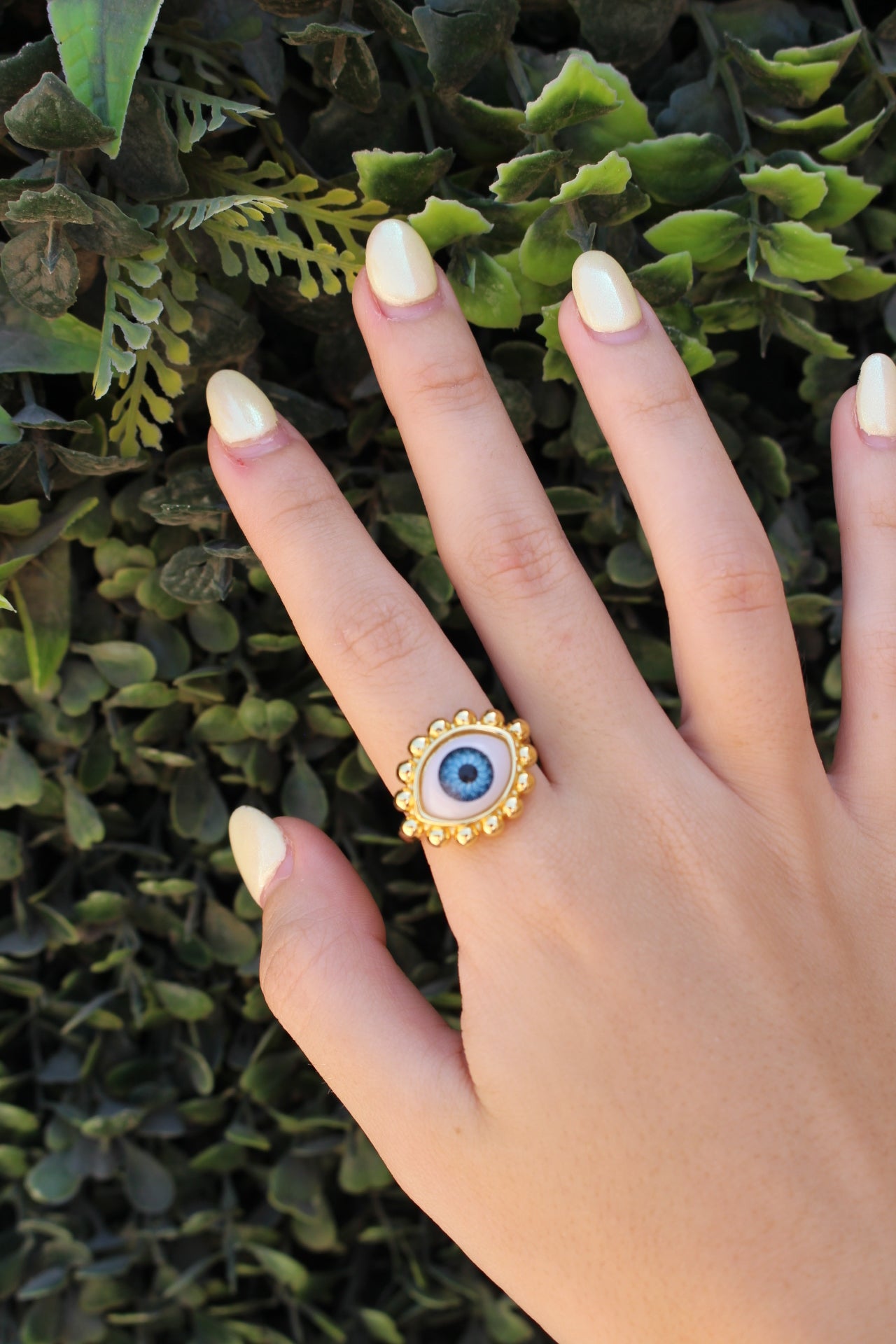 Anillo Ojo Turco Puntitos Juntos