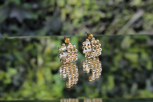 Aretes Bolitas Doradas