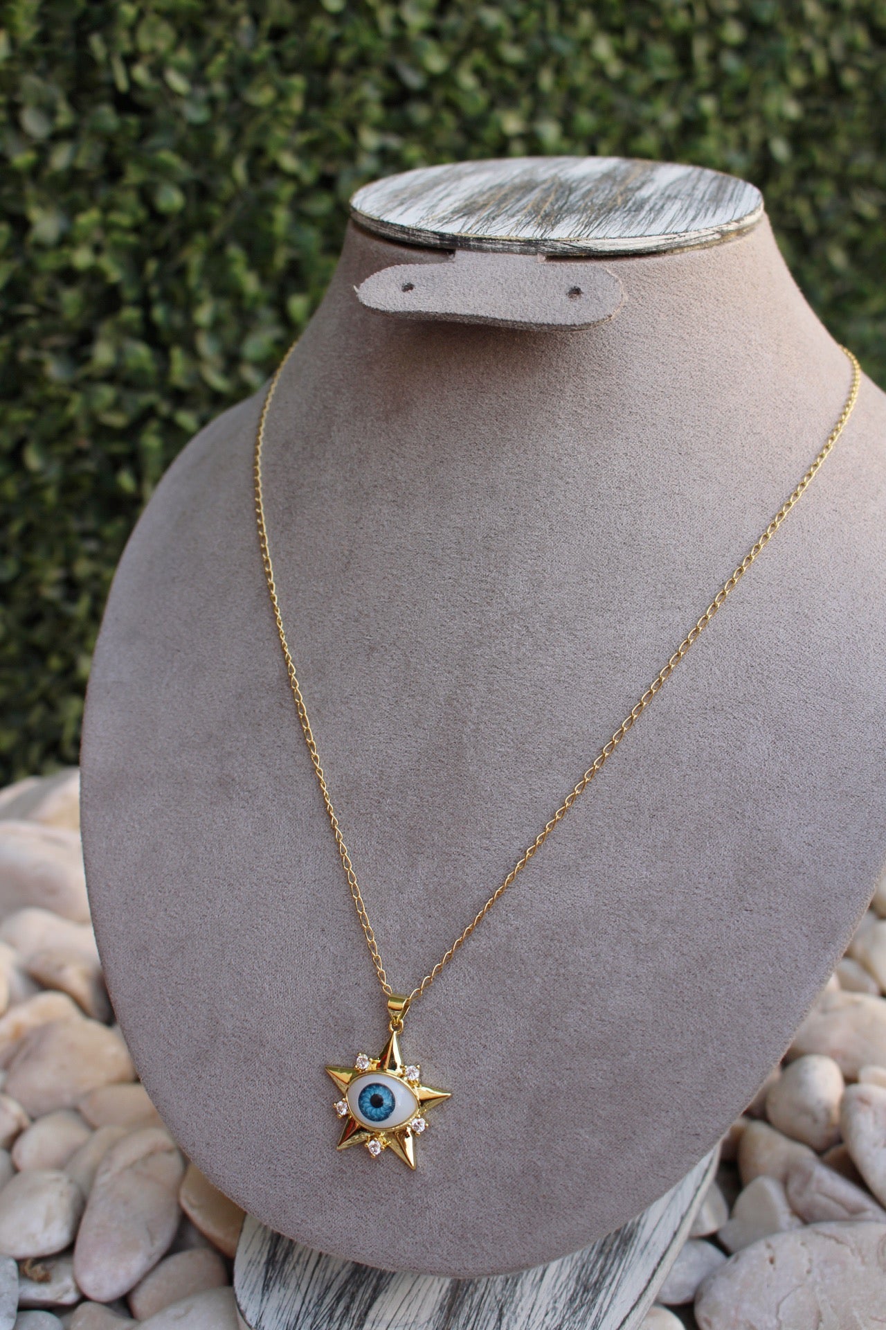 Collar Dorado Ojo Turco Estrella