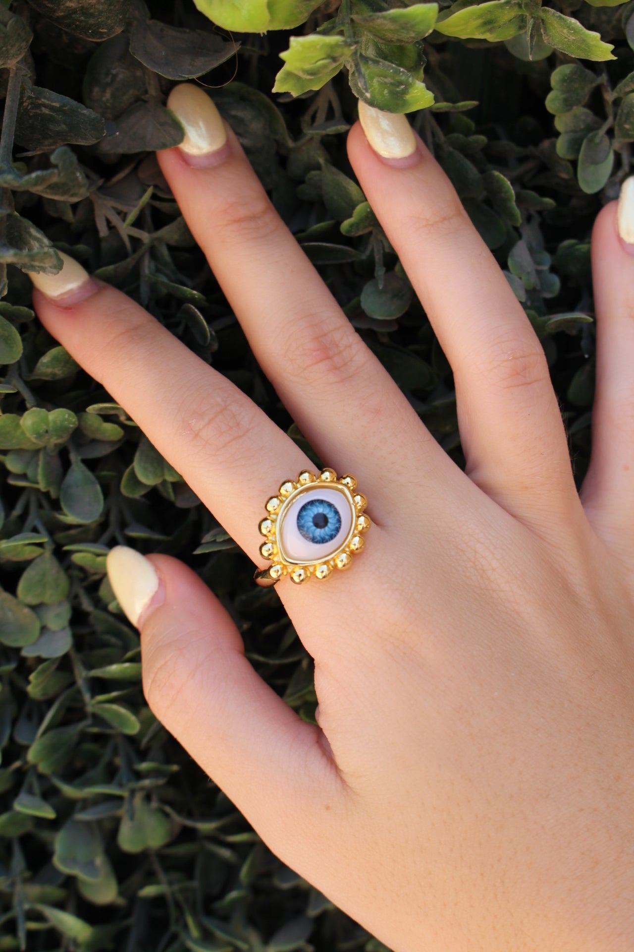 Anillo Ojo Turco Puntitos Juntos