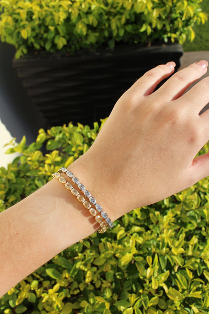 Pulsera Bolitas con Zirconia