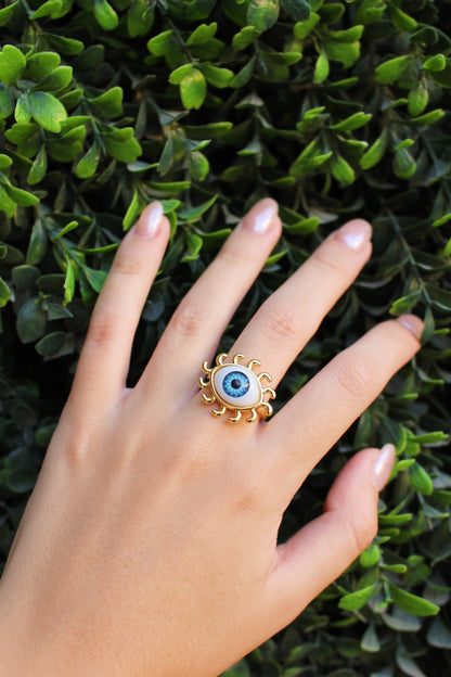 Anillo Ojo Turco Sol