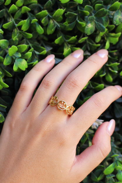 Anillo Caritas Doradas