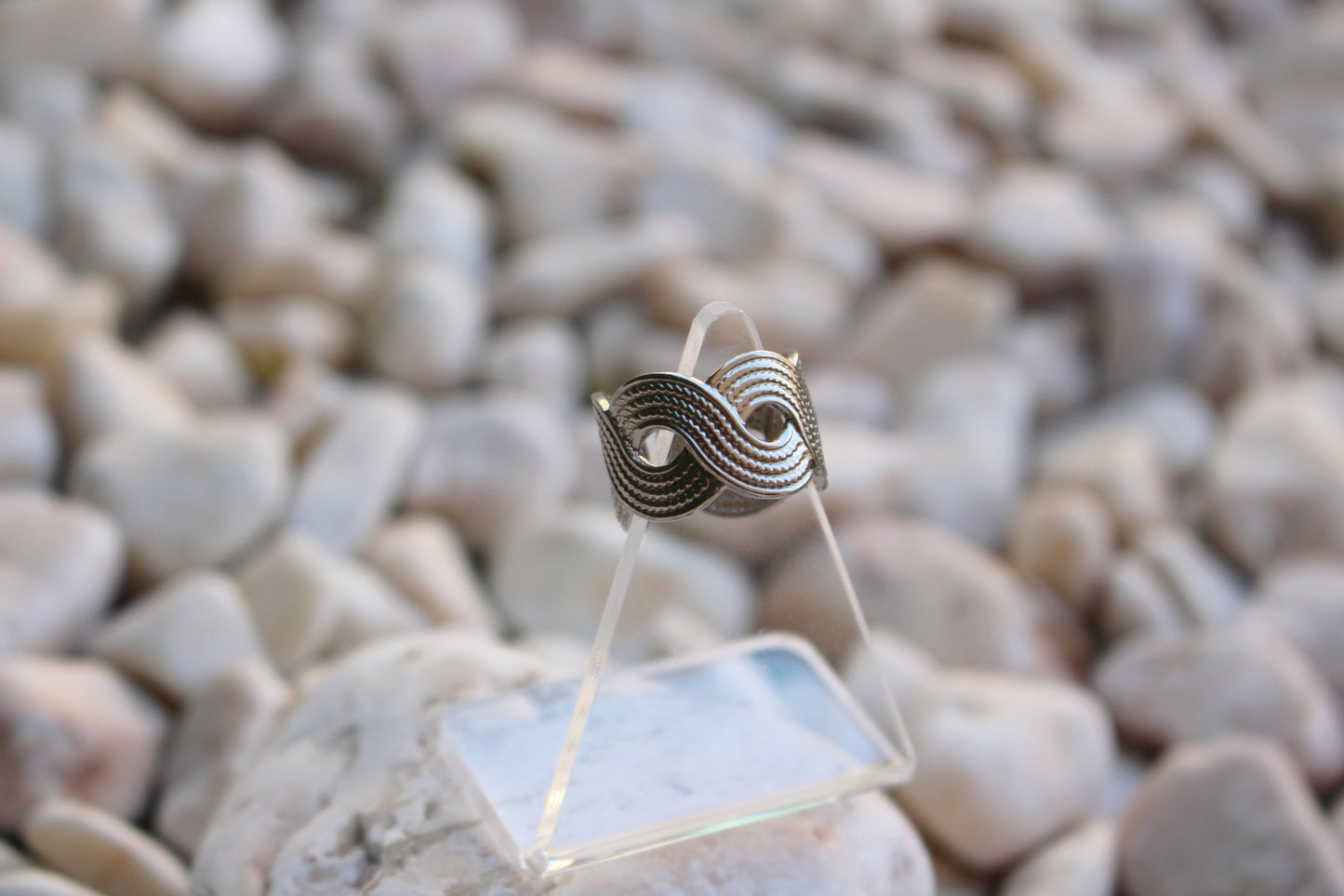 Anillo Plateado Infinitos