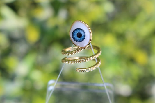 Anillo Ojo Turco Largo