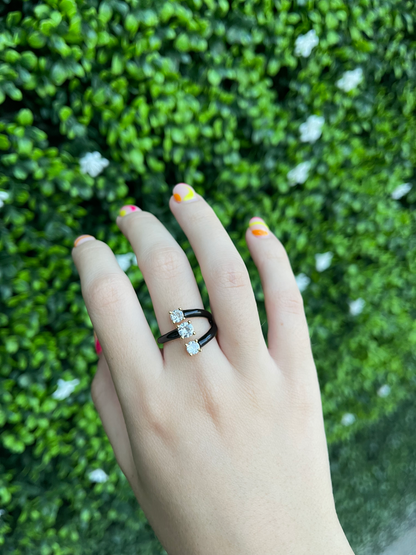 Anillo Triple Negro