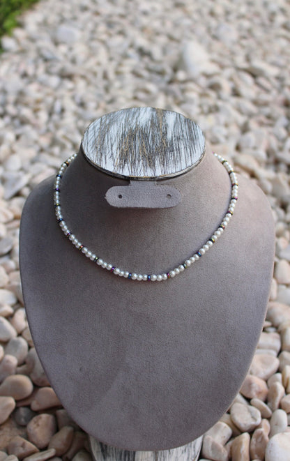 Collar Perlas con Tornasol