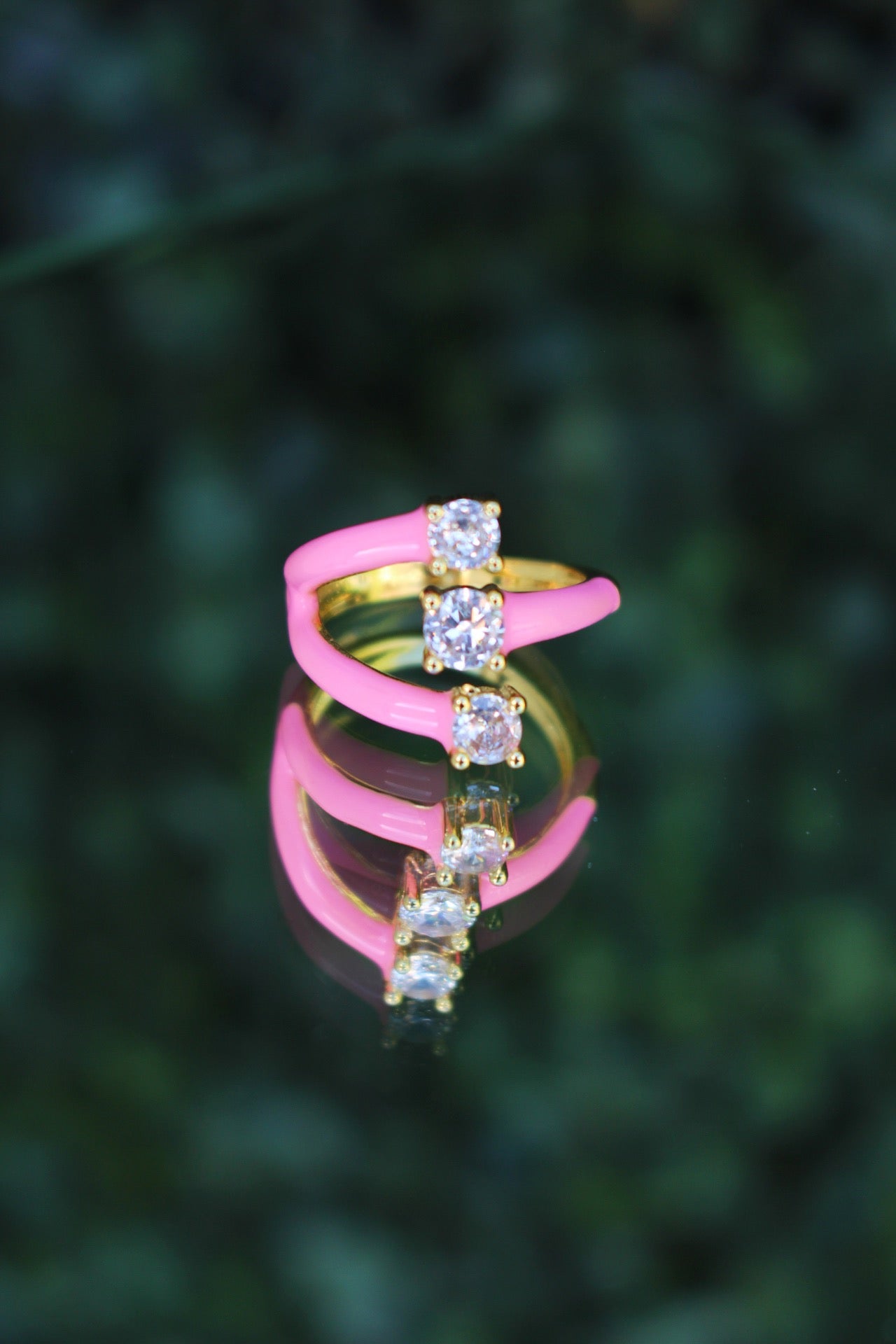 Anillo Triple Rosa