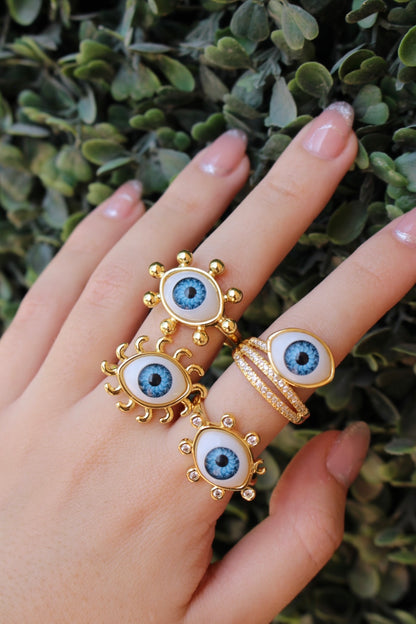 Anillo Ojo Turco Sol